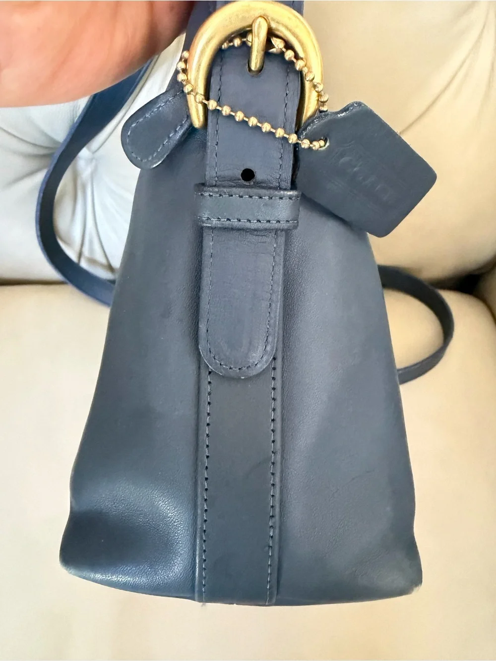 Vintage Coach Soho Mercer Bag 4131 Slate Blue Gray Rare Color